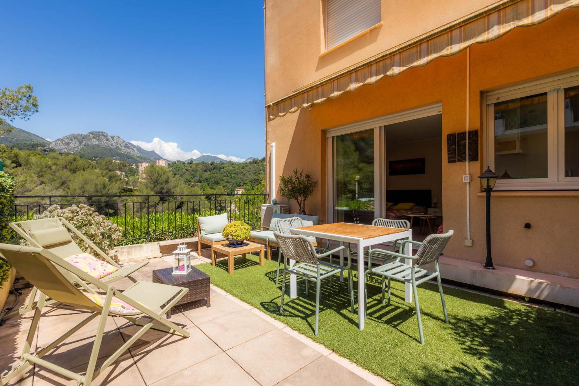 Mon Appart Avec Terrasse Et Piscine โรกบรูน-กัป-มาร์แต็ง ภายนอก รูปภาพ